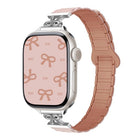 Bow Small Waist Magnetic Silicone Watch Band, For Apple Watch 46mm / 49mm / 45mm / 44mm, For Apple Watch 42mm / 41mm / 40mm / 38mm - DealBuddy
