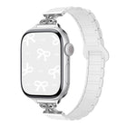Bow Small Waist Magnetic Silicone Watch Band, For Apple Watch 46mm / 49mm / 45mm / 44mm, For Apple Watch 42mm / 41mm / 40mm / 38mm - DealBuddy