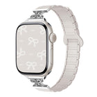 Bow Small Waist Magnetic Silicone Watch Band, For Apple Watch 46mm / 49mm / 45mm / 44mm, For Apple Watch 42mm / 41mm / 40mm / 38mm - DealBuddy