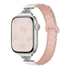 Bow Small Waist Magnetic Silicone Watch Band, For Apple Watch 46mm / 49mm / 45mm / 44mm, For Apple Watch 42mm / 41mm / 40mm / 38mm - DealBuddy