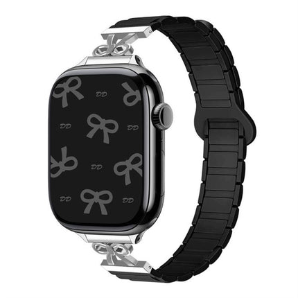Bow Small Waist Magnetic Silicone Watch Band, For Apple Watch 46mm / 49mm / 45mm / 44mm, For Apple Watch 42mm / 41mm / 40mm / 38mm - DealBuddy