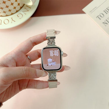 Bow Small Waist Magnetic Silicone Watch Band, For Apple Watch 46mm / 49mm / 45mm / 44mm, For Apple Watch 42mm / 41mm / 40mm / 38mm - DealBuddy