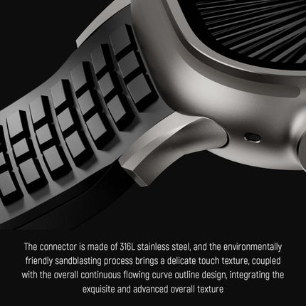 Knurled Texture Folding Buckle Silicone Watch Band, For Apple Watch 46mm / 49mm / 45mm / 44mm - DealBuddy