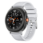 Metal Head Leather Skin Silicone Watch Band
