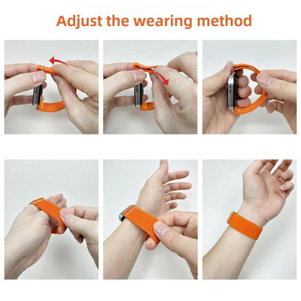 Adjustable Single Loop Elastic Nylon Watch Band