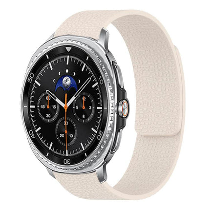 Lychee Texture Soft Magnetic Silicone Watch Band, For Samsung Galaxy Watch Ultra 47mm / Ultra 2025, For Samsung Galaxy Watch8 / 8 Classic - DealBuddy