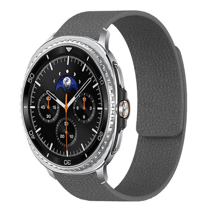 Lychee Texture Soft Magnetic Silicone Watch Band