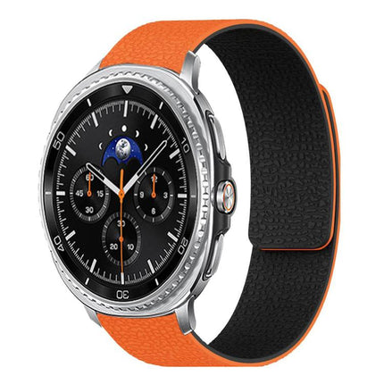 Lychee Texture Soft Magnetic Silicone Watch Band