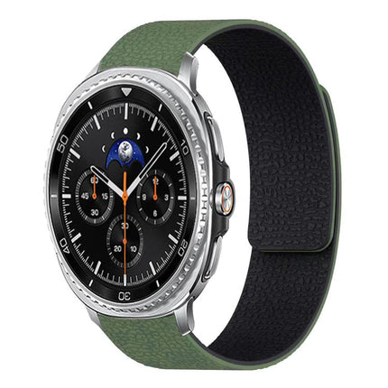 Lychee Texture Soft Magnetic Silicone Watch Band