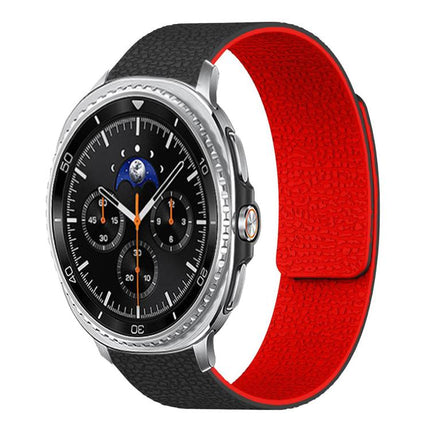 Lychee Texture Soft Magnetic Silicone Watch Band