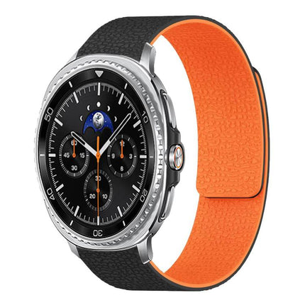 Lychee Texture Soft Magnetic Silicone Watch Band
