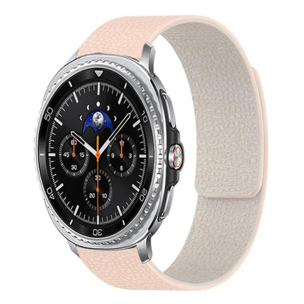 Lychee Texture Soft Magnetic Silicone Watch Band