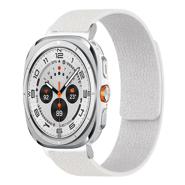 Lychee Texture Soft Magnetic Silicone Watch Band, For Samsung Galaxy Watch Ultra 47mm / Ultra 2025, For Samsung Galaxy Watch8 / 8 Classic - DealBuddy