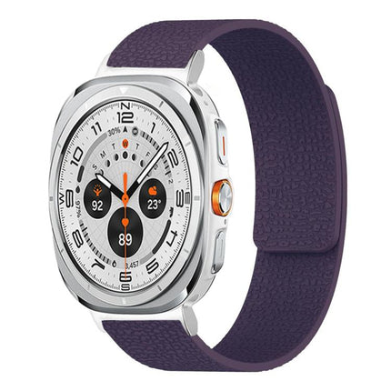 Lychee Texture Soft Magnetic Silicone Watch Band, For Samsung Galaxy Watch Ultra 47mm / Ultra 2025, For Samsung Galaxy Watch8 / 8 Classic - DealBuddy