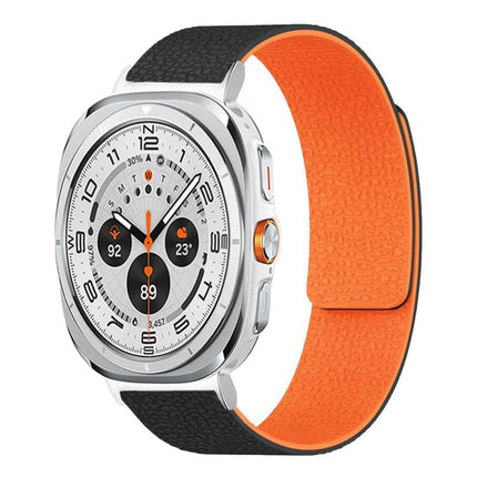 Lychee Texture Soft Magnetic Silicone Watch Band, For Samsung Galaxy Watch Ultra 47mm / Ultra 2025, For Samsung Galaxy Watch8 / 8 Classic - DealBuddy