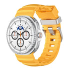 Silver Buckle Silicone Watch Band, For Samsung Galaxy Watch8 / Watch8 Classic - DealBuddy