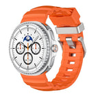 Silver Buckle Silicone Watch Band, For Samsung Galaxy Watch8 / Watch8 Classic - DealBuddy