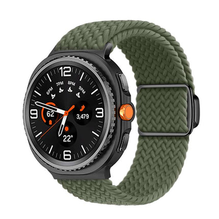 Magnetic Buckle Braided Nylon Watch Band