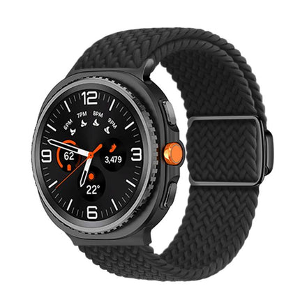 Magnetic Buckle Braided Nylon Watch Band
