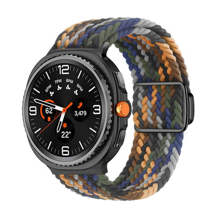 Magnetic Buckle Braided Nylon Watch Band