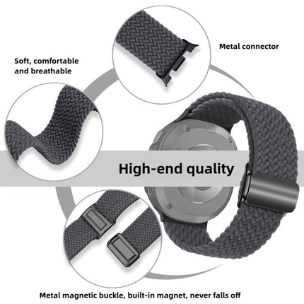 Magnetic Buckle Braided Nylon Watch Band, For Samsung Galaxy Watch8 / Watch8 Classic - DealBuddy