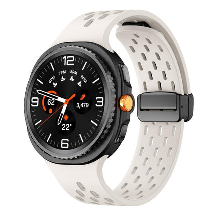 Mesh Magnetic Silicone Watch Band, For Samsung Galaxy Watch8 / Watch8 Classic - DealBuddy