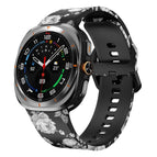 For Samsung Galaxy Watch Ultra 47mm / Ultra 2025 / Retro Gray Flower
