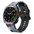 For Samsung Galaxy Watch Ultra 47mm / Ultra 2025 / Black Gray Camouflage