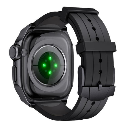 Scale Model Integrated Metal Frame Silicone Watch Band - DealBuddy