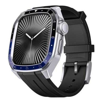 Scale Model Integrated Metal Frame Silicone Watch Band - DealBuddy