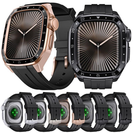 Scale Model Integrated Metal Frame Silicone Watch Band - DealBuddy