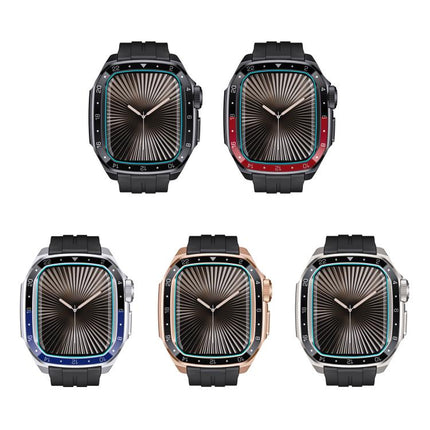 Scale Model Integrated Metal Frame Silicone Watch Band - DealBuddy