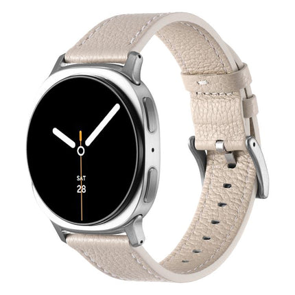 Double Sided Lychee Texture Leather Watch Band, For Samsung Galaxy Watch8 / Watch8 Classic - DealBuddy