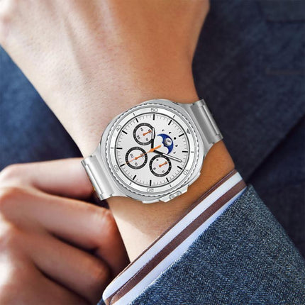 Integrated Three Beads Tortoise Buckle Metal Watch Band