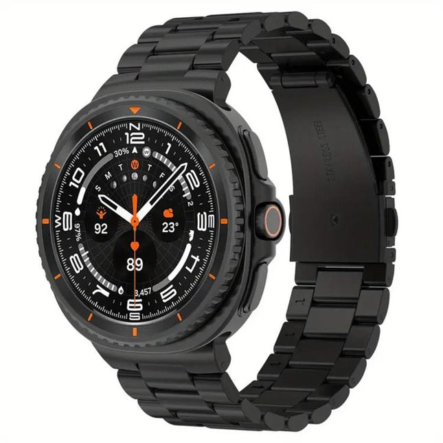 Integrated Three Beads Metal Titanium Watch Band, For Samsung Galaxy Watch8 / Watch8 Classic - DealBuddy