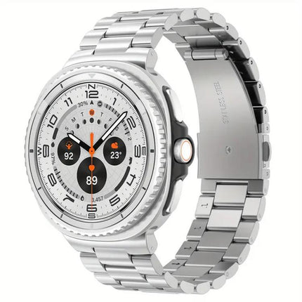 Integrated Three Beads Metal Titanium Watch Band, For Samsung Galaxy Watch8 / Watch8 Classic - DealBuddy