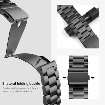 Integrated Three Beads Metal Titanium Watch Band, For Samsung Galaxy Watch8 / Watch8 Classic - DealBuddy