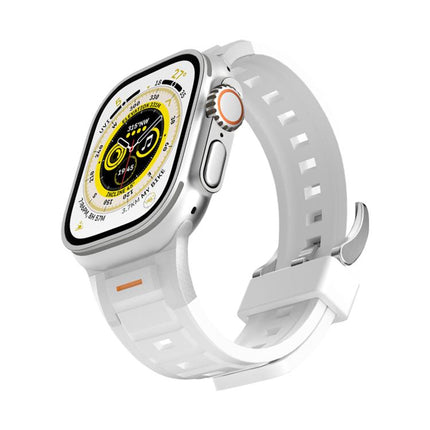 Pioneer Metal Joint Colorful Silicone Watch Band, For Apple Watch 46mm / 49mm / 45mm / 44mm, For Apple Watch 42mm / 41mm / 40mm / 38mm - DealBuddy