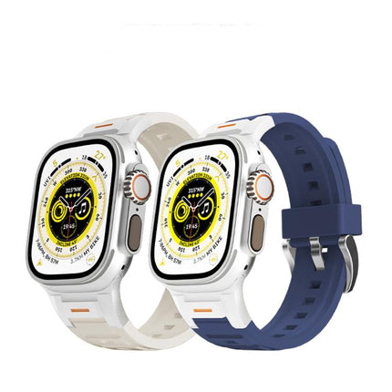 Pioneer Metal Joint Colorful Silicone Watch Band, For Apple Watch 46mm / 49mm / 45mm / 44mm, For Apple Watch 42mm / 41mm / 40mm / 38mm - DealBuddy
