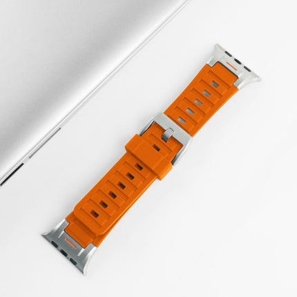 Pioneer Metal Joint Colorful Silicone Watch Band, For Apple Watch 46mm / 49mm / 45mm / 44mm, For Apple Watch 42mm / 41mm / 40mm / 38mm - DealBuddy