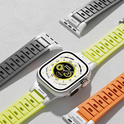Pioneer Metal Joint Colorful Silicone Watch Band, For Apple Watch 46mm / 49mm / 45mm / 44mm, For Apple Watch 42mm / 41mm / 40mm / 38mm - DealBuddy