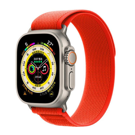 Wild Path Loop Nylon Watch Band with 3D Curved Film, For Apple Watch Series 9 / 8 / 7 41mm, For Apple Watch 3 / 2 / 1 38mm, For Apple Watch 3 / 2 / 1 42mm - DealBuddy