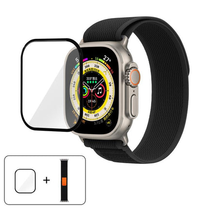 Wild Path Loop Nylon Watch Band with 3D Curved Film, For Apple Watch Series 9 / 8 / 7 41mm, For Apple Watch 3 / 2 / 1 38mm, For Apple Watch 3 / 2 / 1 42mm - DealBuddy