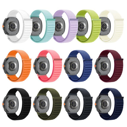 Same Color Wave Texture Braided Nylon Loop Watch Band