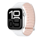 For Apple Watch 42mm / 41mm / 40mm / 38mm / White+Band Pink