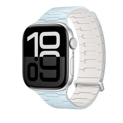 I-Shaped Magnetic Silicone Watch Band, For Apple Watch 46mm / 49mm / 45mm / 44mm, For Apple Watch 42mm / 41mm / 40mm / 38mm - DealBuddy