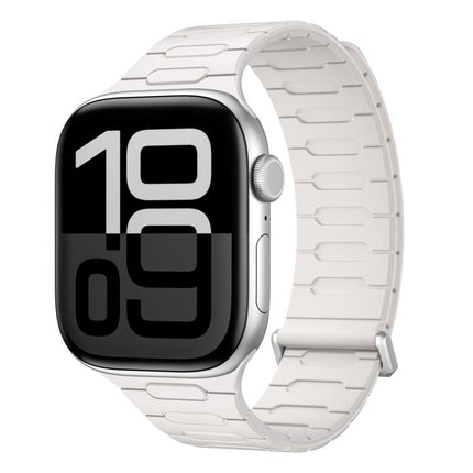 I-Shaped Magnetic Silicone Watch Band, For Apple Watch 46mm / 49mm / 45mm / 44mm, For Apple Watch 42mm / 41mm / 40mm / 38mm - DealBuddy