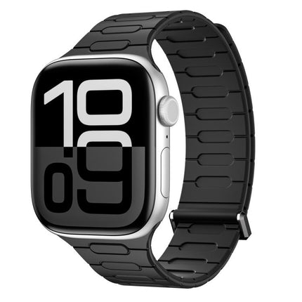 I-Shaped Magnetic Silicone Watch Band, For Apple Watch 46mm / 49mm / 45mm / 44mm, For Apple Watch 42mm / 41mm / 40mm / 38mm - DealBuddy