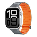 For Apple Watch 46mm / 49mm / 45mm / 44mm / Gray Orange