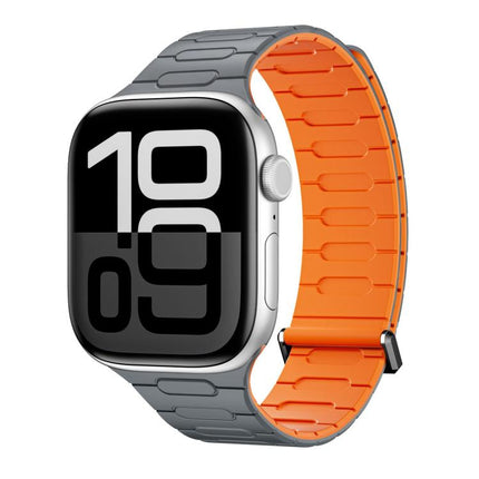I-Shaped Magnetic Silicone Watch Band, For Apple Watch 46mm / 49mm / 45mm / 44mm, For Apple Watch 42mm / 41mm / 40mm / 38mm - DealBuddy
